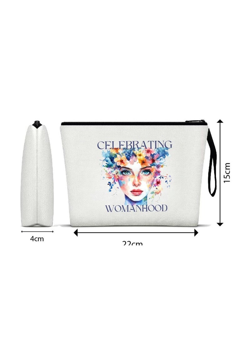 PRINTSHOP4ME International Women’s Day Cosmetic Bag–Durable And Travel-Friendly Toiletry Organizer–Gift For Women’s Day Events And Parties–Inspirational Women’s Themed Makeup Pouch - Image 2