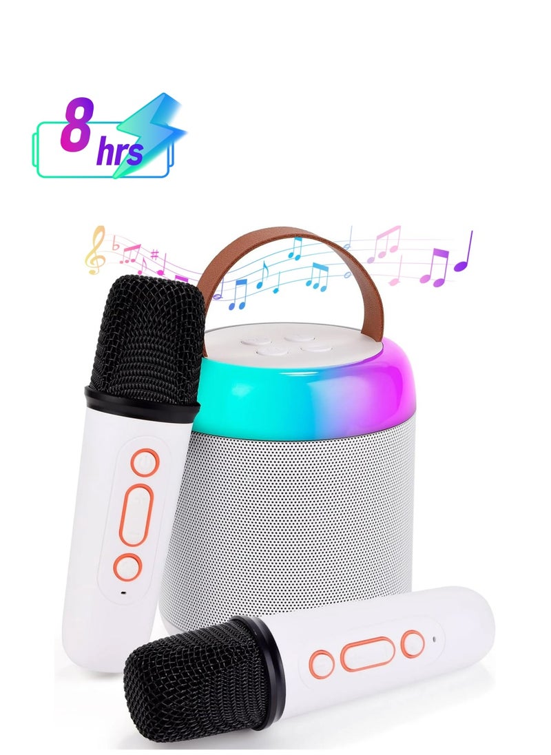 BESTIS - Wireless Bluetooth Dual Karaoke Microphone Speaker Microphone Integrated Machine with LED Lights - Image 1