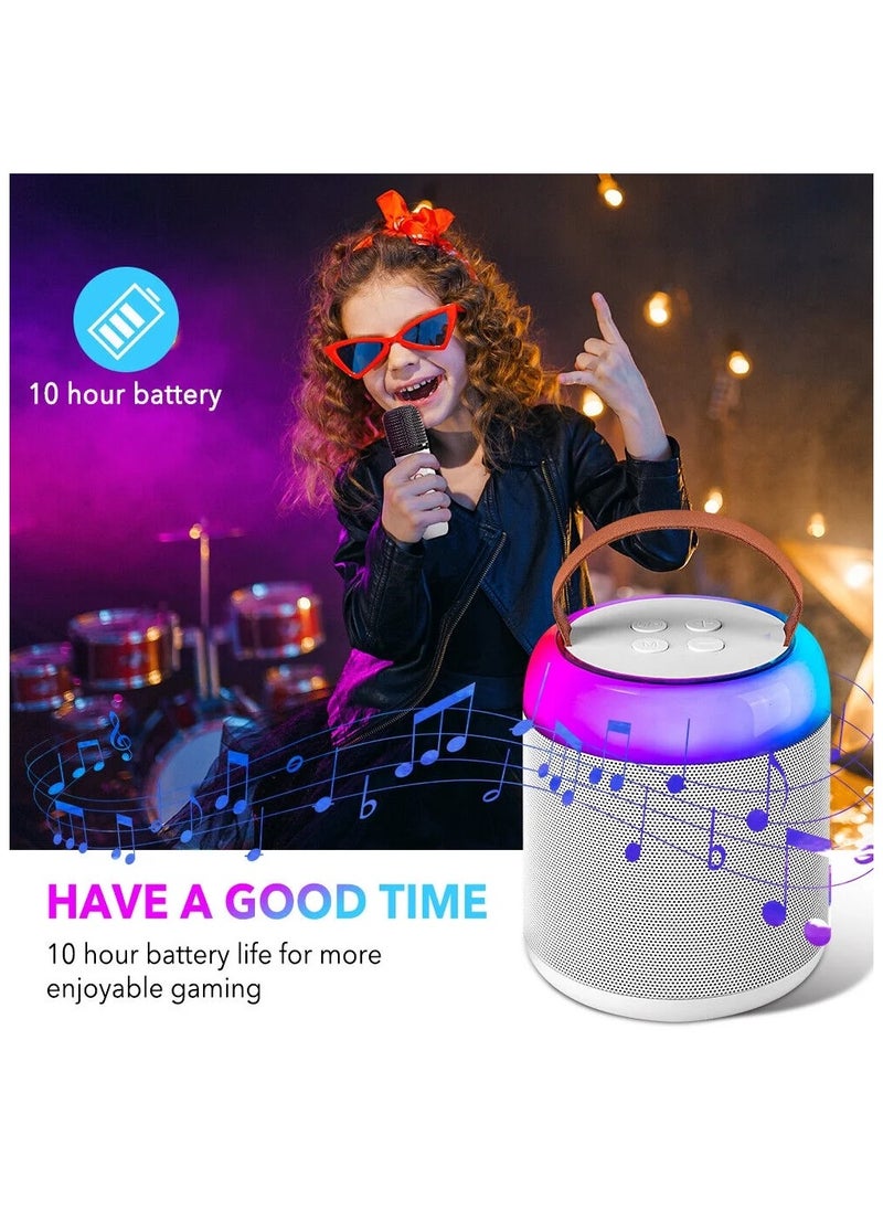 BESTIS - Wireless Bluetooth Dual Karaoke Microphone Speaker Microphone Integrated Machine with LED Lights - Image 1
