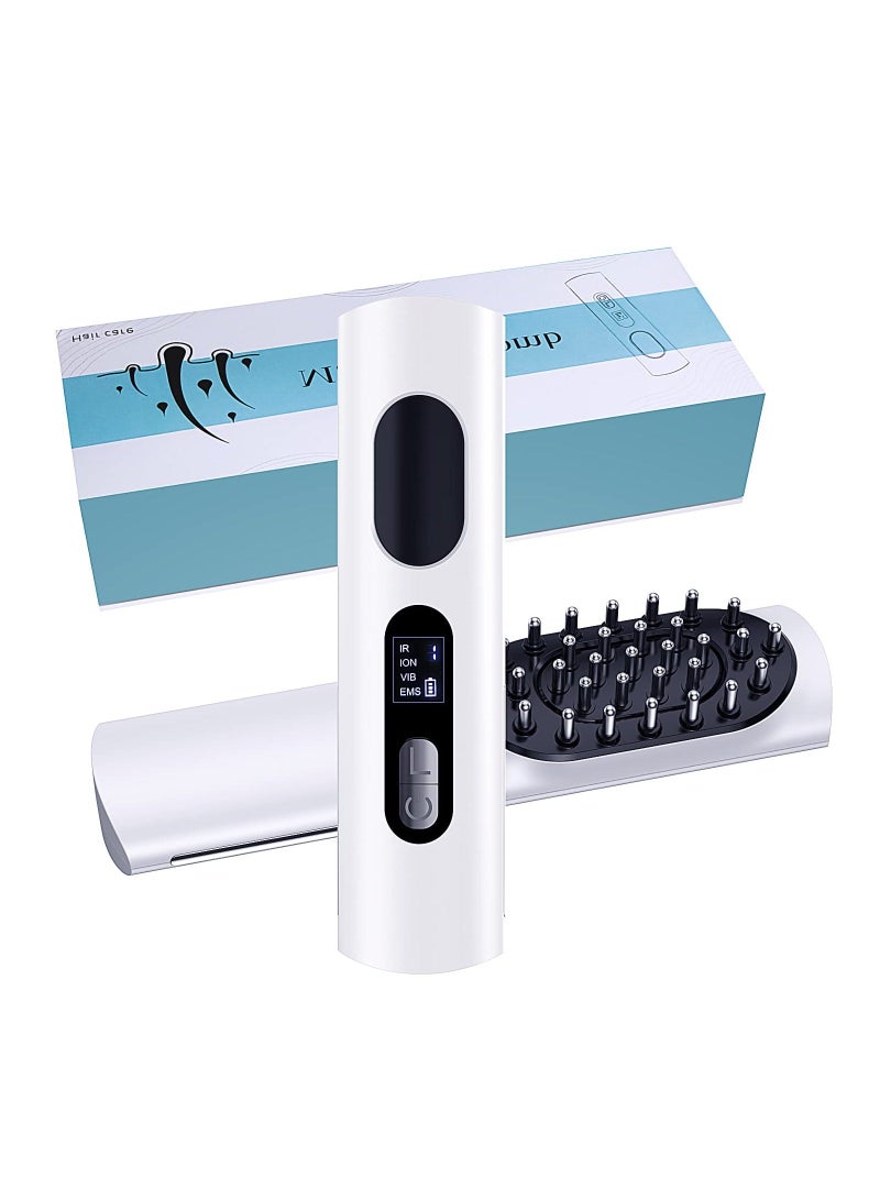 Y&D SYOSI Electric Hair Scalp Massage Comb, Portable Comb for Women/Men with USB Rechargeable, and Waterproof Vibrating Massager Head Stress Relax Daily Care - Image 1