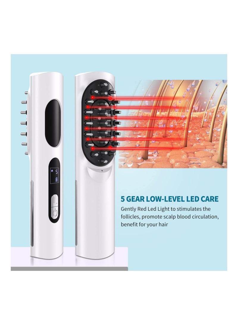 Y&D SYOSI Electric Hair Scalp Massage Comb, Portable Comb for Women/Men with USB Rechargeable, and Waterproof Vibrating Massager Head Stress Relax Daily Care - Image 4