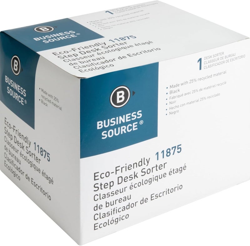 Business Source 6-Slot Inclined Desk Step Sorter - Image 5