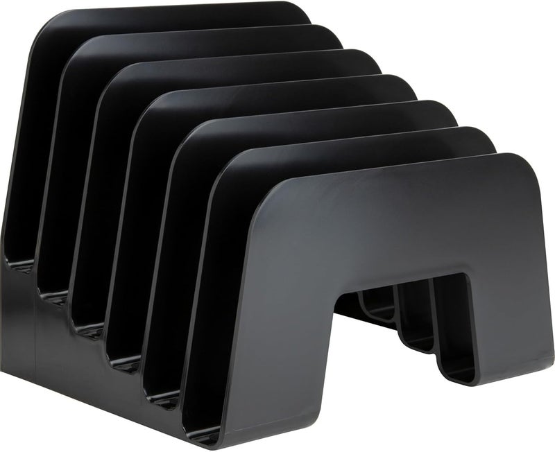 Business Source 6-Slot Inclined Desk Step Sorter - Image 2