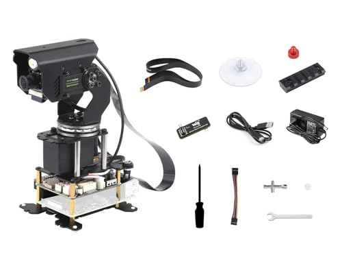 Waveshare 360 Omnidirectional HighTorque 2Axis Expandable PanTilt Camera Module Compatible with Raspberry Pi 4B 5 Driven By Serial Bus Servos Based On General Driver Board for Robots - Image 1