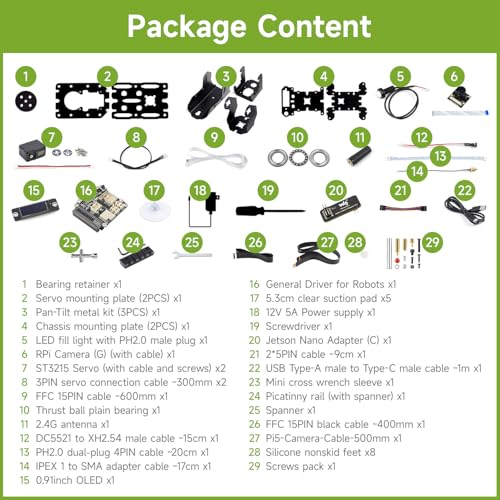 Waveshare 360 Omnidirectional HighTorque 2Axis Expandable PanTilt Camera Module Compatible with Raspberry Pi 4B 5 Driven By Serial Bus Servos Based On General Driver Board for Robots - Image 3