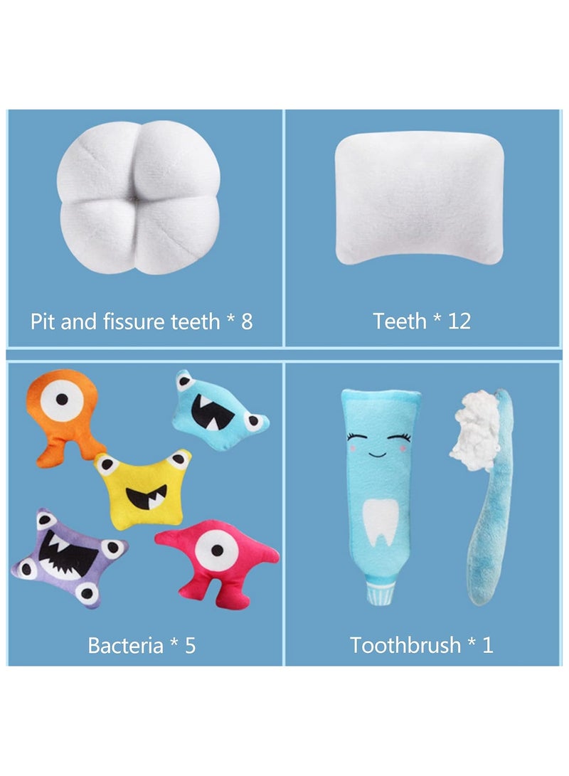 عام ألعااب طبيب الأسنان للتعليم المبكر للأطفال تحاكية للألعاب التعليمية ترفيهية تعليم الأطفال من خلال استعمال مجسم من قبل الأطفال لممارسة مهن طبيب الأسنان مع فرشاة للأسنان القابلة للتركيب للأطفال لفرش الأسنان الكرتوني من خلال مجسم للفصول الرياض الطفولية. - Image 4