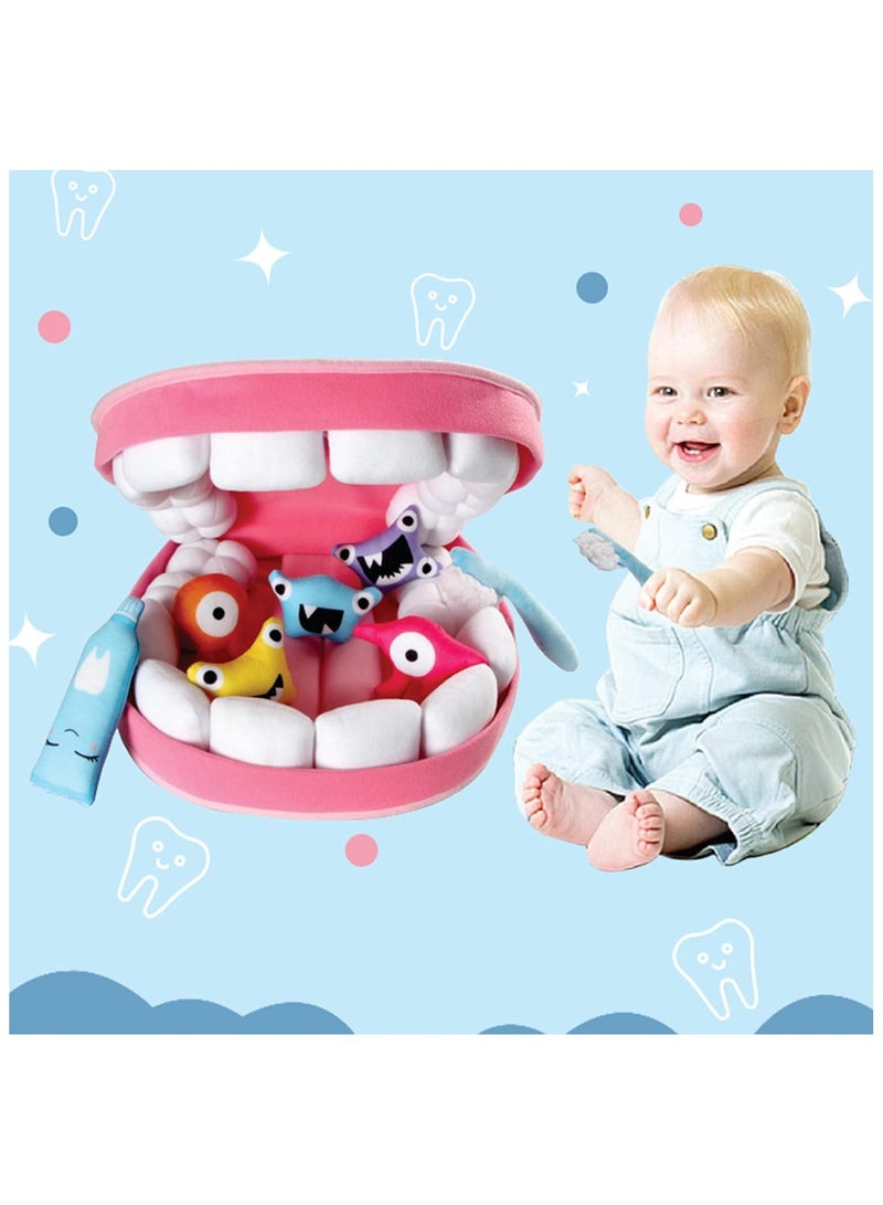 عام ألعااب طبيب الأسنان للتعليم المبكر للأطفال تحاكية للألعاب التعليمية ترفيهية تعليم الأطفال من خلال استعمال مجسم من قبل الأطفال لممارسة مهن طبيب الأسنان مع فرشاة للأسنان القابلة للتركيب للأطفال لفرش الأسنان الكرتوني من خلال مجسم للفصول الرياض الطفولية. - Image 5