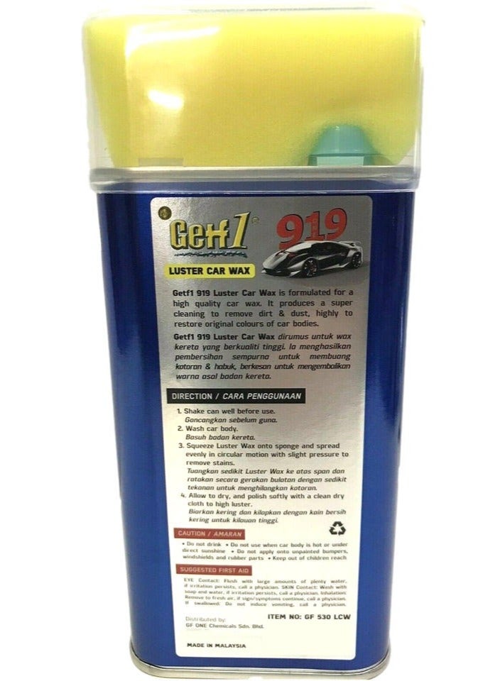 Getf1 Cleaner & Polish Luster Car Wax 530 ML - Image 4