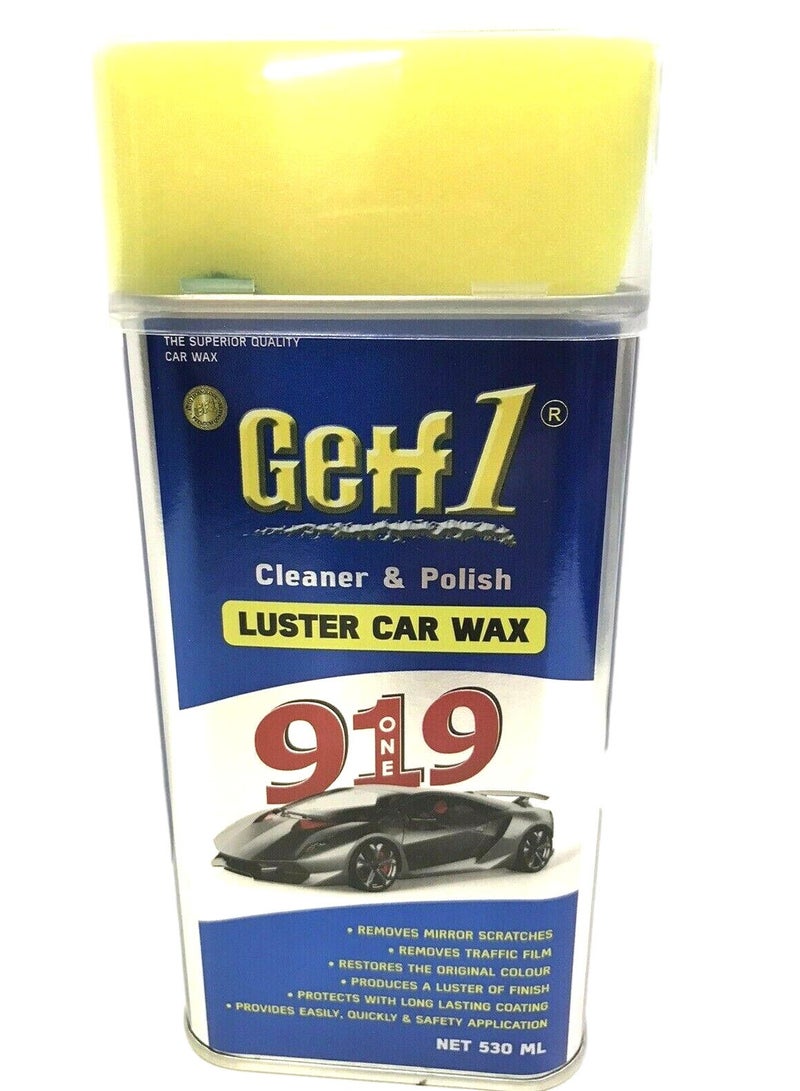 Getf1 Cleaner & Polish Luster Car Wax 530 ML - Image 3