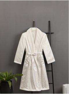 Generic Luxury Imitation Silk Double-Layer Warm Bathrobe, Home Postpartum Clothing  - Image 3