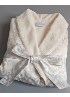 Generic Luxury Imitation Silk Double-Layer Warm Bathrobe, Home Postpartum Clothing  - Image 1