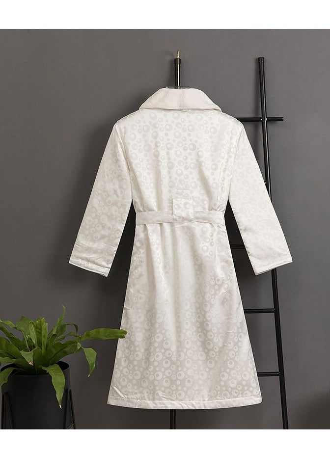 Generic Luxury Imitation Silk Double-Layer Warm Bathrobe, Home Postpartum Clothing  - Image 4