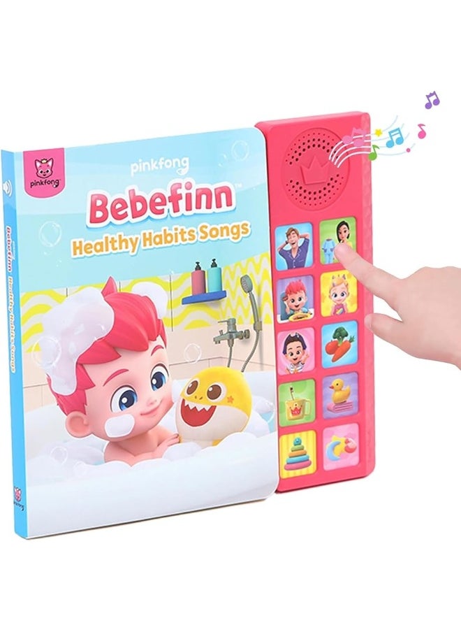 Pinkfong - Pinkfong Bebefinn Healthy Habits Sound Book  Bebefinn Toys  Learning  Education Toys  Interactive Learning Books for Babies  Toddlers - Image 1