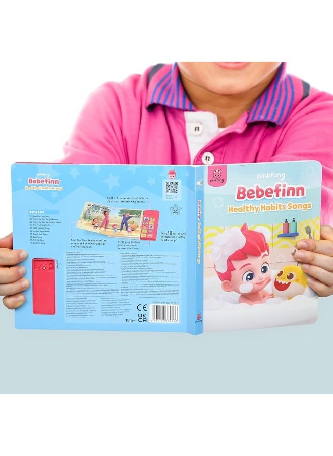 Pinkfong - Pinkfong Bebefinn Healthy Habits Sound Book  Bebefinn Toys  Learning  Education Toys  Interactive Learning Books for Babies  Toddlers - Image 1