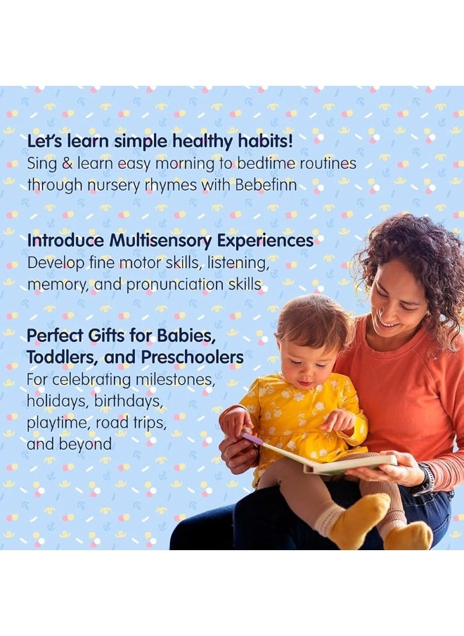 Pinkfong - Pinkfong Bebefinn Healthy Habits Sound Book  Bebefinn Toys  Learning  Education Toys  Interactive Learning Books for Babies  Toddlers - Image 1