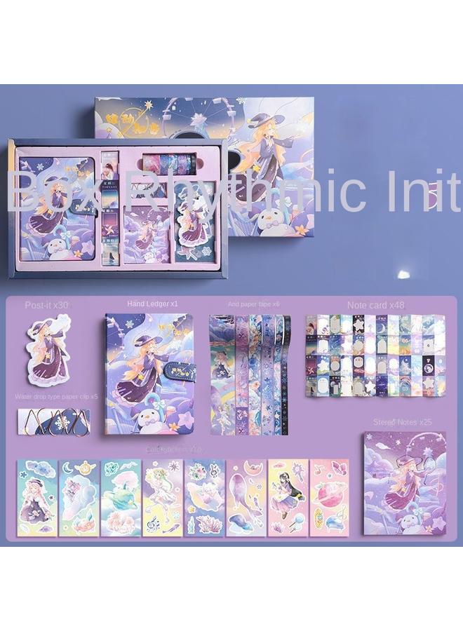 Bluejw Net Red Hand Ledger Box Cartoon Hand Ledger Complete Set Of Hand Ledger Children Primary School Birthday Suit - Image 1