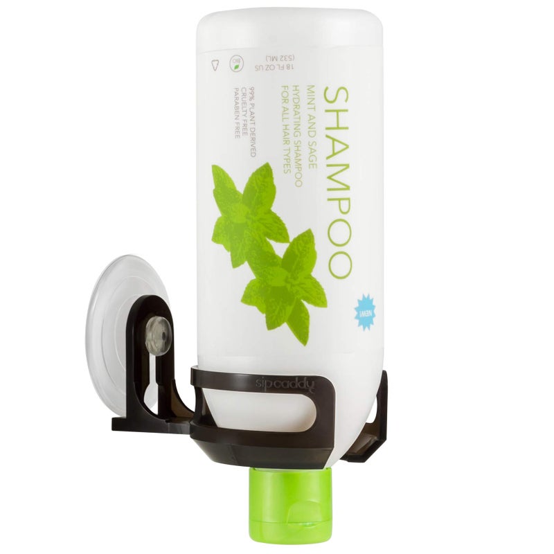 SipCaddy The Original SipCaddy Shower Beer & Bath Wine Holder | Portable Cupholder | Shower Caddy | Drink Holder for Beer & Wine | American-Made Suction Cup | The Best | Black - Image 4