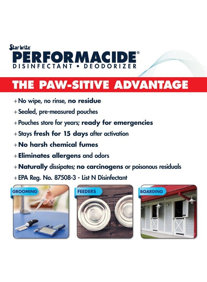Star Brite Performacide ~ Disinfectant Kills Canine Parvovirus, Influenza-A, Feline Calicivirus, and Avian Influenza-A ~ 32 Ounce Kit - Image 5