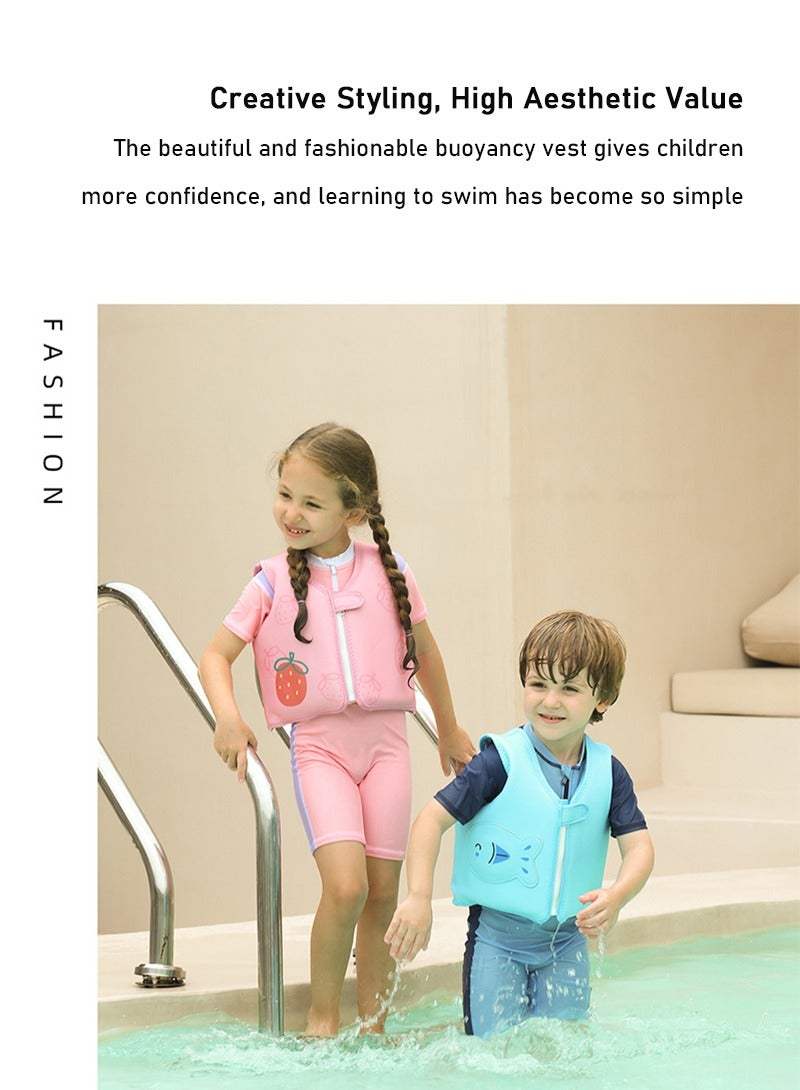 TAPIT Swim Vest for Kids Pool Floats Jackets Children Water Sports Learning Swim Training Equipment for Boys and Girls Aged 2 Years Old and Above, Pink  - Image 4