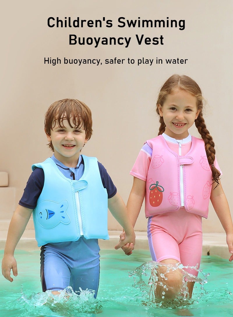 TAPIT Swim Vest for Kids Pool Floats Jackets Children Water Sports Learning Swim Training Equipment for Boys and Girls Aged 2 Years Old and Above, Pink  - Image 2
