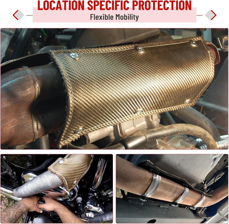 Racewill Titanium Exhaust Heat Shield 6" x 12" - Image 4