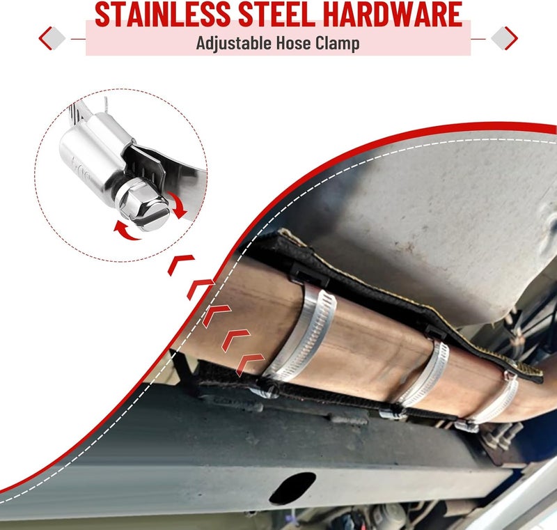 Racewill Titanium Exhaust Heat Shield 6" x 12" - Image 5