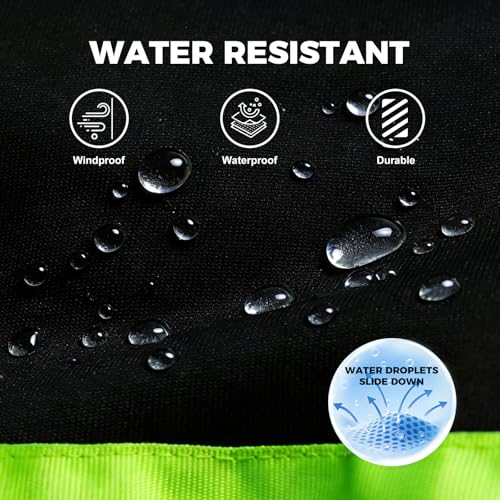 FONIRRA Men's High Vis Hoodie Water Resistant Reflective Sherpa Fleece Sweatshirt Hi Vis Safety Hoodie High Visibility Jacket - Image 3