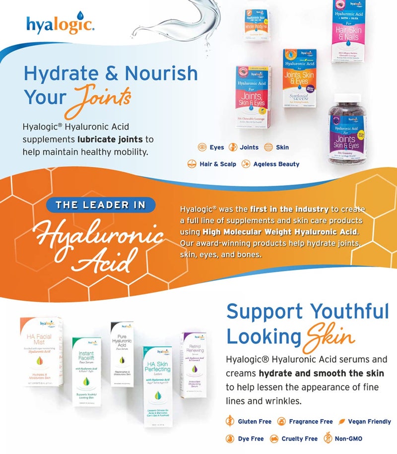 Hyalogic Instant Facelift Serum w/Hyaluronic Acid & Pepha Tight Formula to Lift, Firm & Tighten Skin - Lessens Fines Lines & Wrinkles - 1oz - Image 5