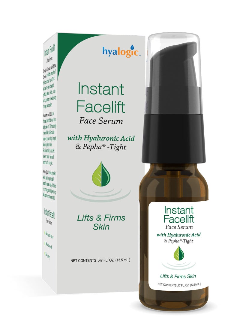 Hyalogic Instant Facelift Serum w/Hyaluronic Acid & Pepha Tight Formula to Lift, Firm & Tighten Skin - Lessens Fines Lines & Wrinkles - 1oz - Image 1