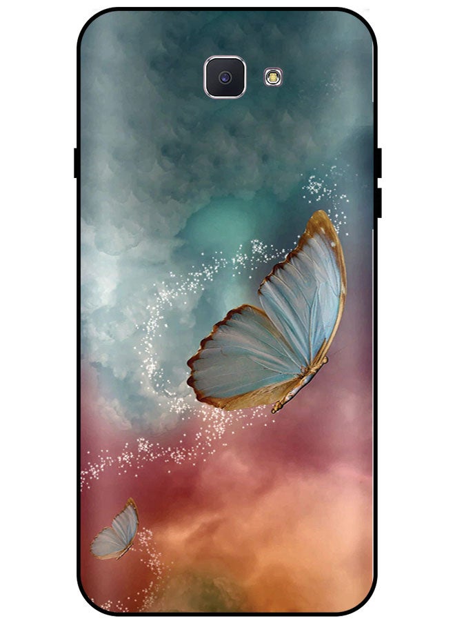 EYE CATCH Protective Case Cover For Samsung Galaxy J7 Prime Smart Series Printed Protective Case Cover for Samsung J7 Prime Butterfly - Image 1