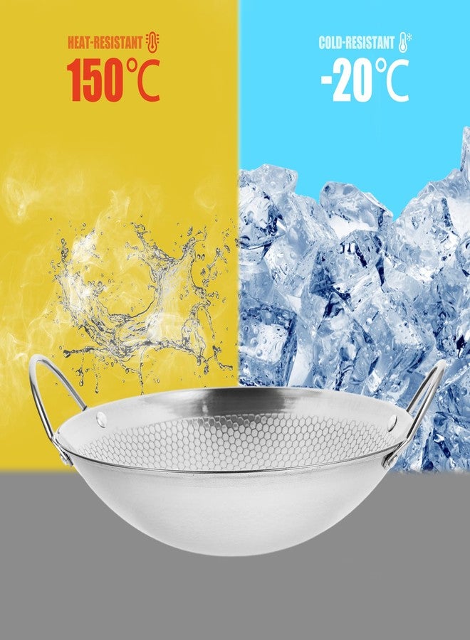 BESTonZON Stainless Steel Hot Pot with Double Handles, Compact Nonstick Cooking Pot for Home Use, Portable Stewpot Skillet Wok, 9.44X8.66X2.36 Inch - Image 3