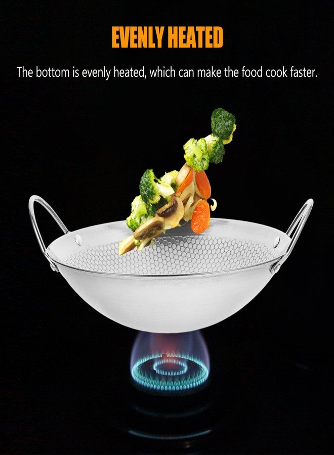 BESTonZON Stainless Steel Hot Pot with Double Handles, Compact Nonstick Cooking Pot for Home Use, Portable Stewpot Skillet Wok, 9.44X8.66X2.36 Inch - Image 4