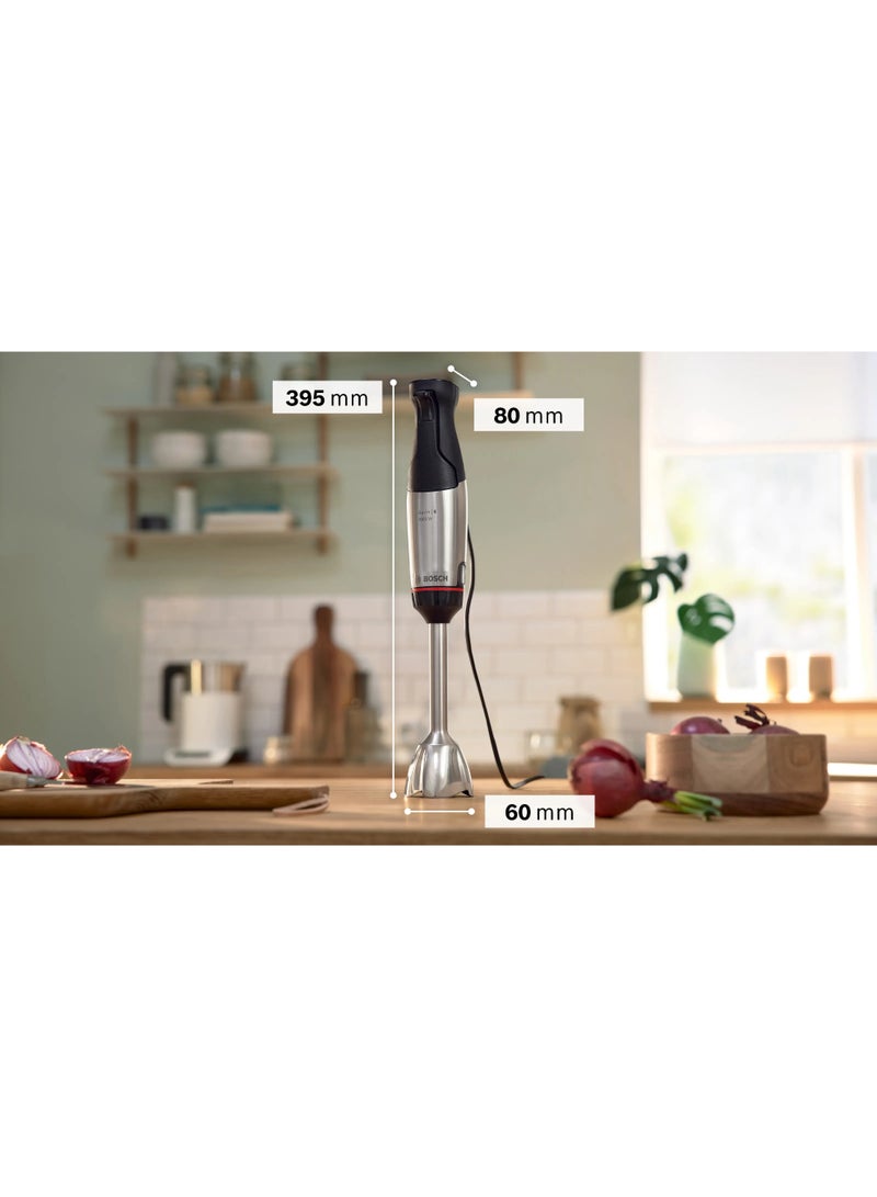 بوش Series 6 Hand blender ErgoMaster 1000 W Stainless steel MSM6M633 1000 W MSM6M633 Silver - Image 2