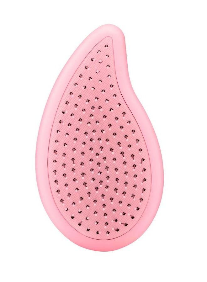 Wet Brush فرشاة شعر مدمجة من جوجرين لفك تشابك الشعر بزيت البطيخ باللون الوردي، صديقة للبيئة، مصنوعة من البلاستيك النباتي، إنتليفليكس، شعيرات لطيفة، تحكم، مريحة، عناية بالشعر - Image 1