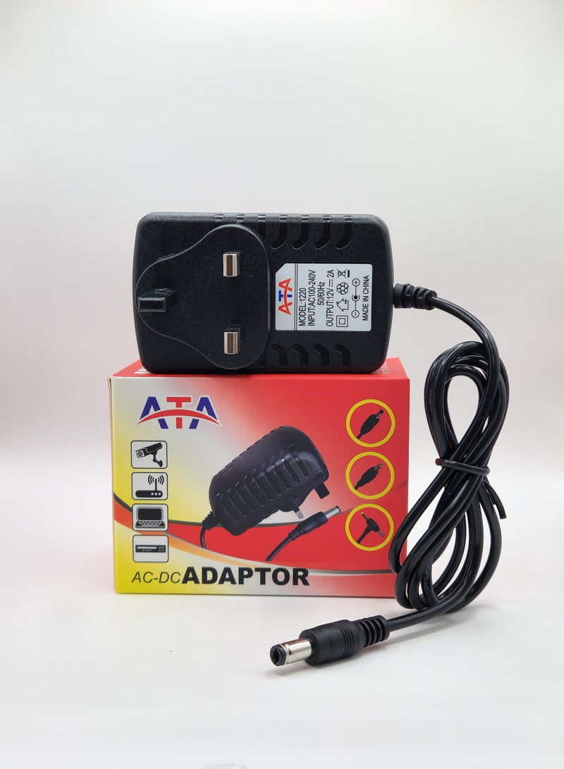 ATA 12V 2A POWER ADAPTER AC100-240V  - Image 1