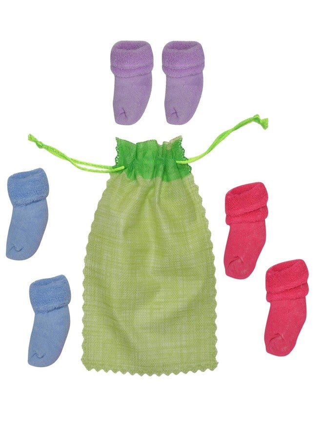 Freshfoot New Born Baby Socks For 0-3 months (6 Pairs) MultiColored - Image 3