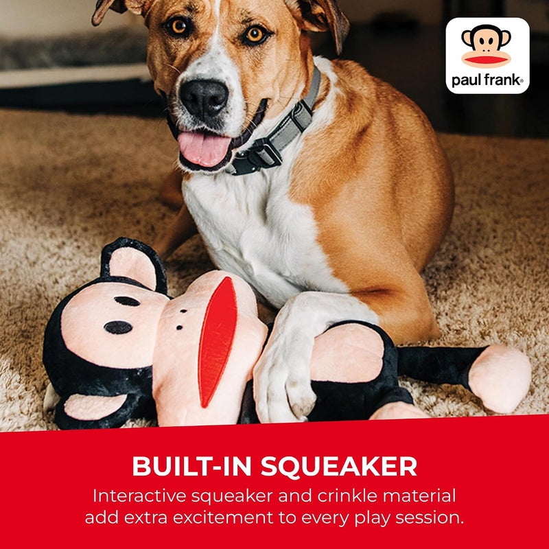 Multipet Paul Frank Julius Monkey Dog Toy 6" Dog Toy, Multicolor, Officially Licensed (Pack of 1) - Image 4