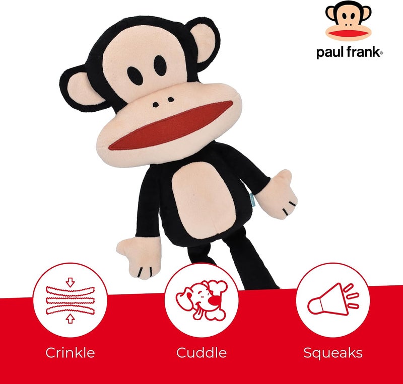Multipet Paul Frank Julius Monkey Dog Toy 6" Dog Toy, Multicolor, Officially Licensed (Pack of 1) - Image 3