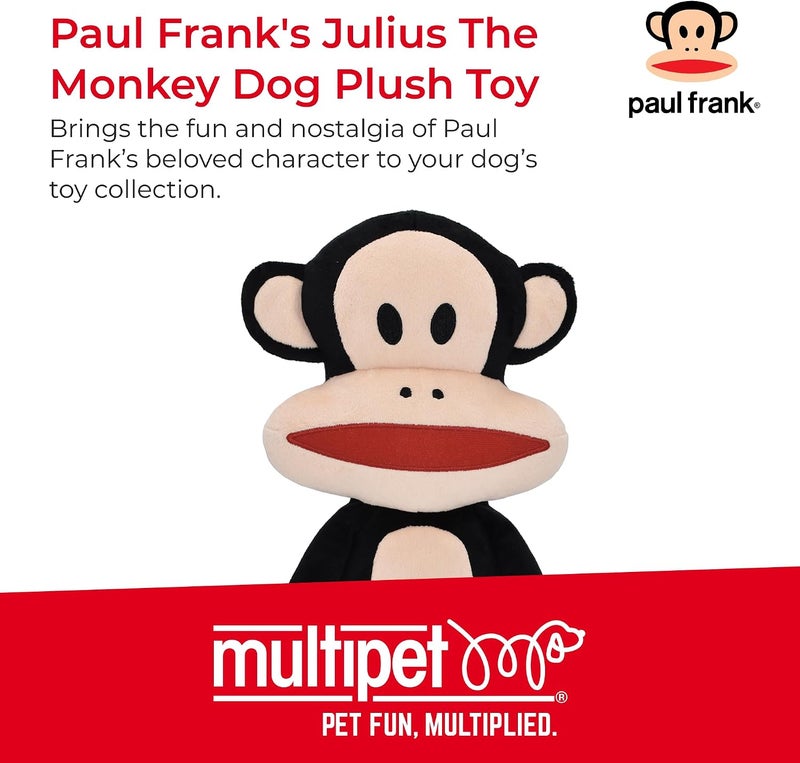 Multipet Paul Frank Julius Monkey Dog Toy 6" Dog Toy, Multicolor, Officially Licensed (Pack of 1) - Image 2