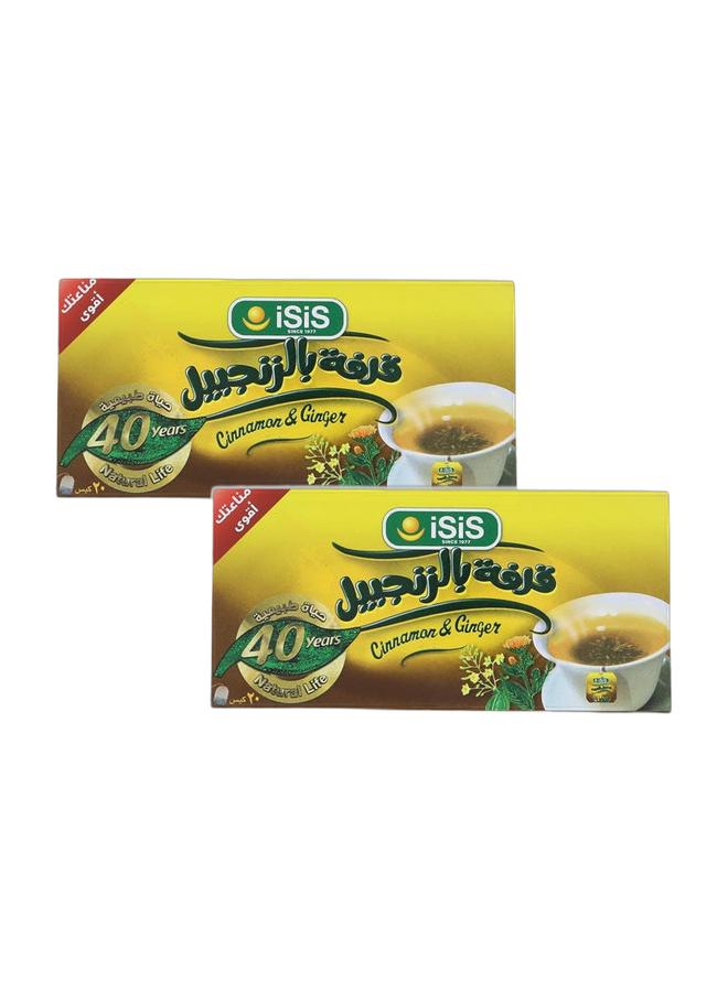 إيزيس القرفة مع 20 كيسًا من الزنجبيل (عبوة من 2) - Image 1