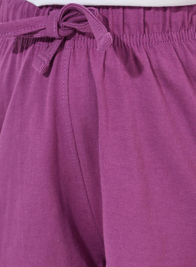 Styli Basic Shorts with Turn-Up Hem  - Image 3