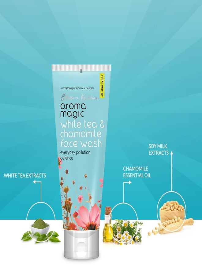 Aroma Magic Everyday Pollution Defence White Tea & Chamomile Face Wash | with Soya Milk Extracts | All Skin -100 ml | Pack of 2 - Image 4