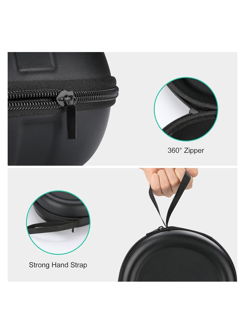 Procases Headphone Case for Sony Beats Philips Bose JBL Maxell Panasonic Audio Technica and More Fathers Day Gift Travel Carrying Bag with 2 Earpad Covers for Over Ear Headphones Black - Image 4