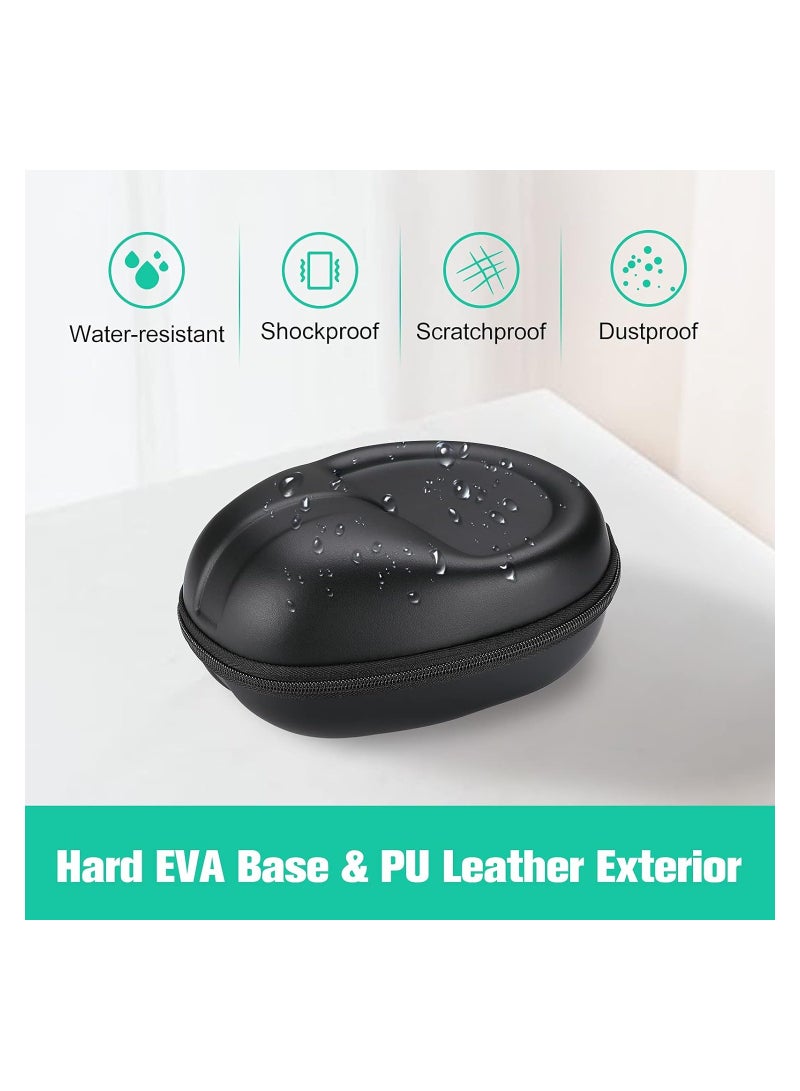 Procases Headphone Case for Sony Beats Philips Bose JBL Maxell Panasonic Audio Technica and More Fathers Day Gift Travel Carrying Bag with 2 Earpad Covers for Over Ear Headphones Black - Image 3