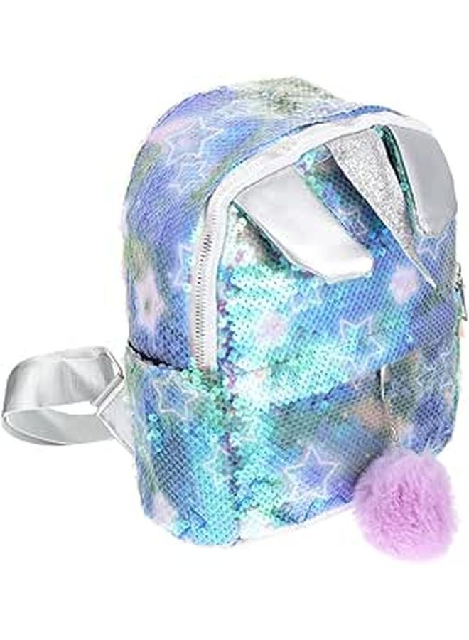 Sequin Unicorn Backpack For School And Travel With Multiple Compartments Pink - Image 1
