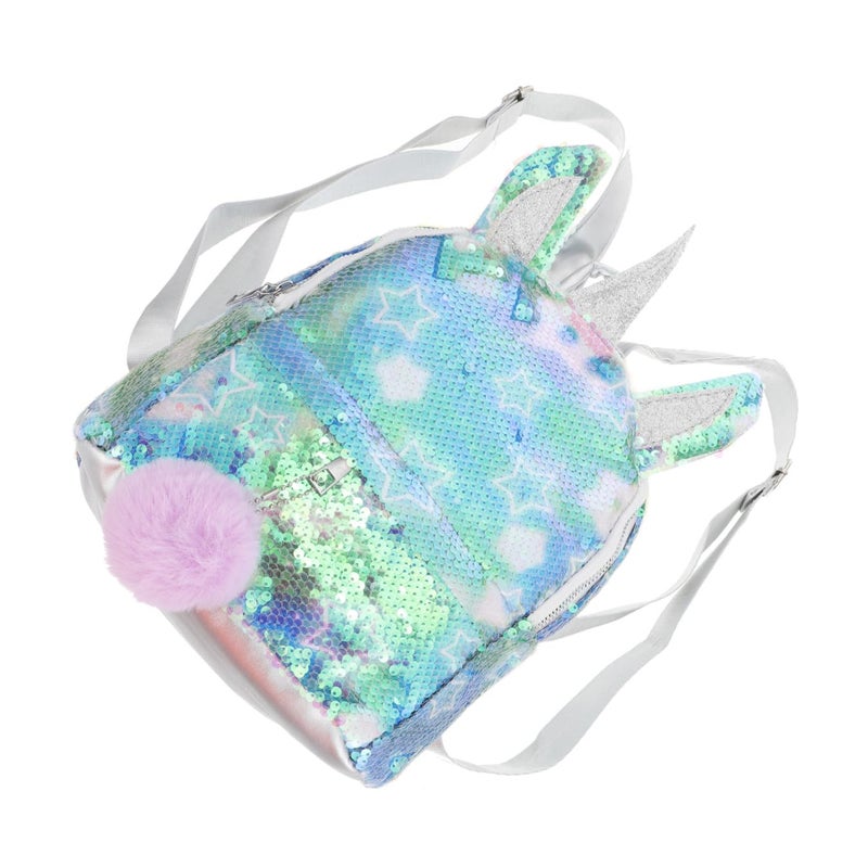 Sequin Unicorn Backpack For School And Travel With Multiple Compartments Pink - Image 5