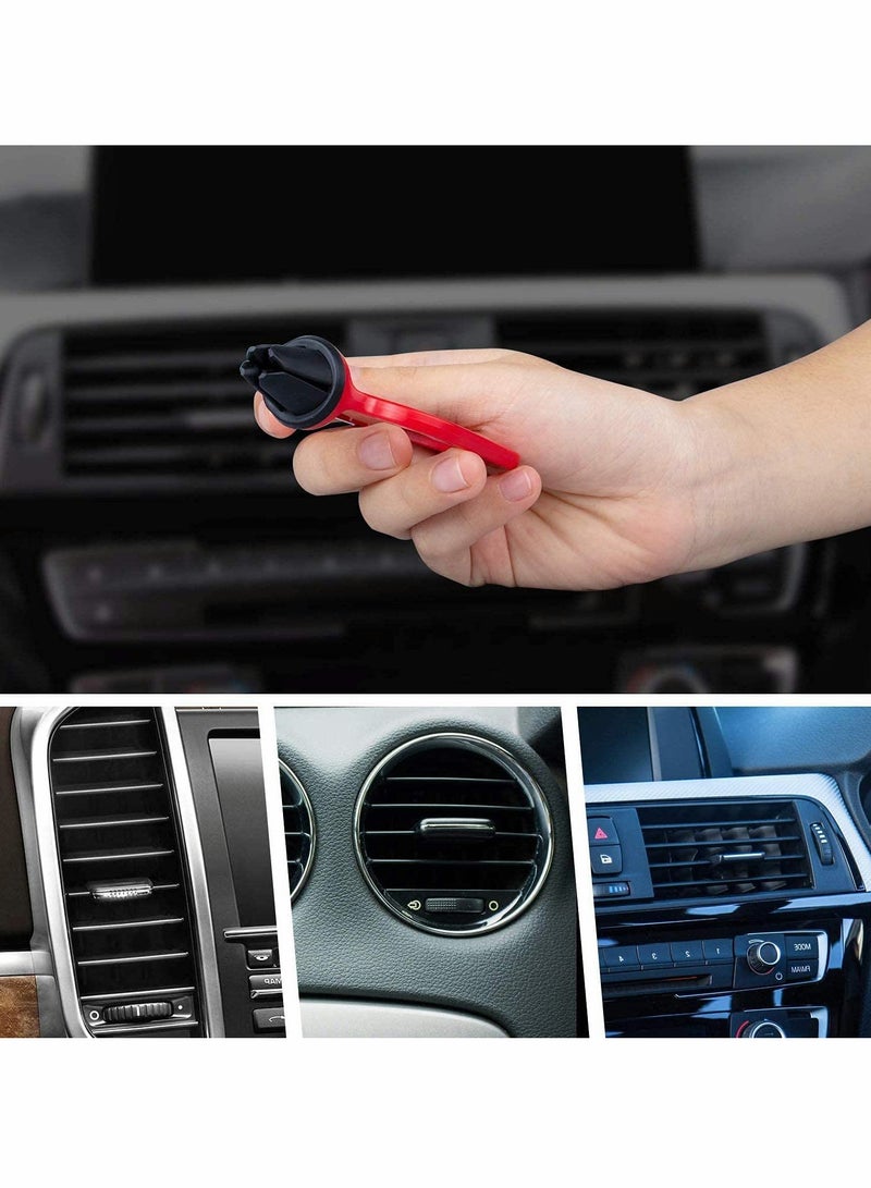 Dip Clip, In-Car Sauce Cup Holder Set for Vents of Vehicle, for Ketchup and Dipping Sauces (2 Pack, Red) - Image 4