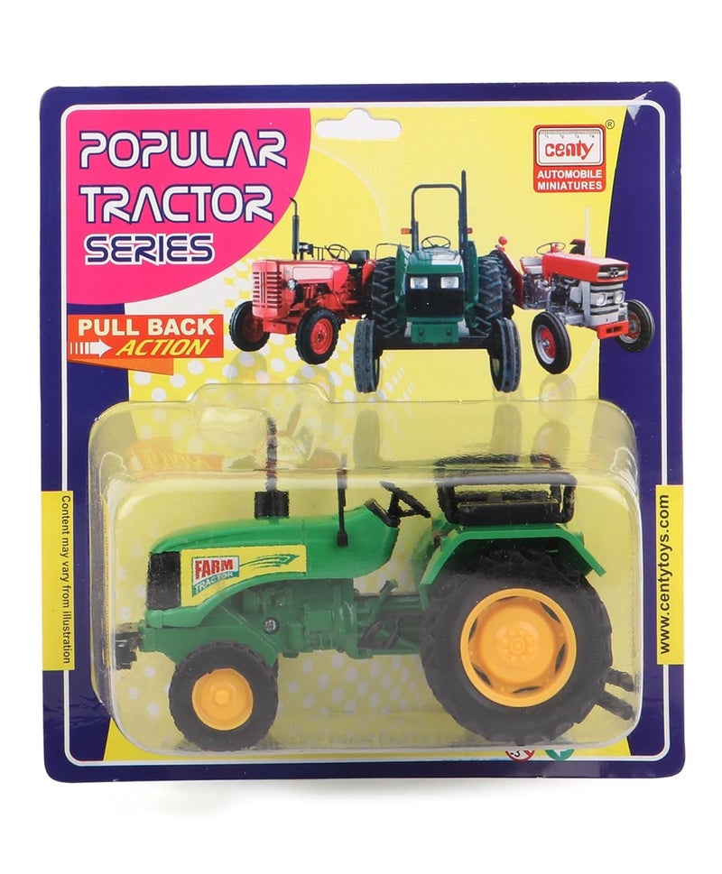 CENTY Popular Farm Tractor Series Miniature Pull Back Action Toy - Green - Image 4