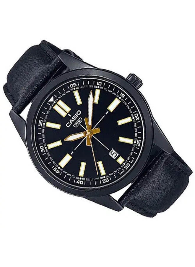 كاسيو ساعة يد من جلد بعقارب MTP-VD02BL-1EUDF - Image 2