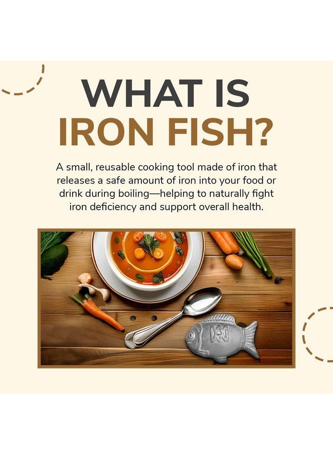 Gachwala Iron Fish Pack of 2 - Iron Supplement Alternative - Safe to Your Food & Drinks, Reduce iron Deficiency Risks for Vegans Athletes Pregnant Women and Children - No Side Effects - 5 year supply included - Image 3